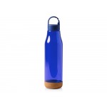 Бутылка Basti с пластиковым корпусом и пробковым дном, королевский синий