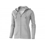 Толстовка Арора женская с капюшоном, серый меланж