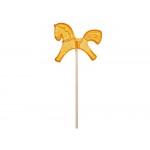 Леденец Лошадка, желтый со вкусом апельсина, 21 гр.