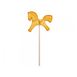 Леденец Лошадка, желтый со вкусом апельсина, 21 гр.