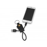 Кабель-брелок USB-Lightning Pelle, черный