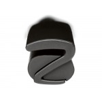 Ручка пластиковая soft-touch шариковая Zorro, черный