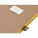 Ежедневник недатированный А5 Total beige с нашивкой, бежевый