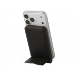 Беспроводной внешний аккумулятор с подсветкой лого и подставкой Magflash, 10000 мАч, 15 Вт, черный