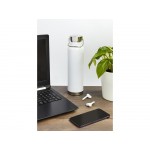 Бутылка для воды с вакуумной изоляцией Thor объемом 650 мл из переработанной нержавеющей стали, сертифицированной по стандарту RCS - Белый