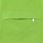 Сумка на молнии Zipper из хлопка 280 г c карманом на молнии спереди, зеленое яблоко