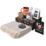 Подарочный набор c пледом, кружкой и вареньем, оранжевый