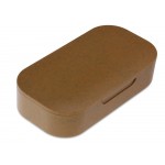 Пластиковая упаковка U033-W крышечка с магнитом. материал Eco plastic, коричневый