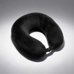 Подушка Basic из микрофибры с эффектом памяти U-shape, черный