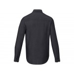 Cuprite Мужская рубашка с длинным рукавом, изготовленная из натуральных материалов, которые отвечают стандарту GOTS - сплошной черный