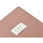 Ежедневник недатированный А5 Morandi. Пыльная роза с нашивкой, пыльно-розовый