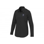 Carnelian женская рубашка из поплина - сплошной черный