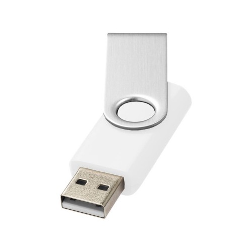 USB-флешка на 16 Гб Rotate Basic, белый