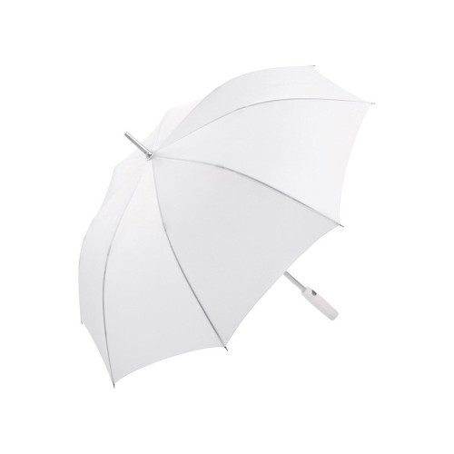 Зонт-трость 7560 Alu с деталями из прочного алюминия, полуавтомат, белый