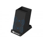 Беспроводная зарядка-подставка с подсветкой Glow box, черный (Р)