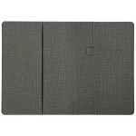 Двустороннее портфолио из рпет-фетра и искусственной кожи Felt, серый