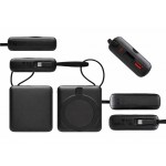 Магнитный беспроводной внешний аккумулятор c подсветкой лого Энчант, 10000 мАч, черный