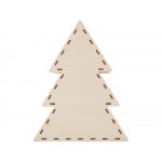 Шкатулка из фанеры в виде елки Firytale , серебристая