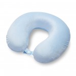 Подушка Basic из микрофибры с эффектом памяти U-shape, небесно голубой