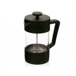 Подарочный набор c пледом, френчпрессом, чаем и медом, черный