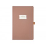 Ежедневник недатированный А5 Morandi. Пыльная роза с нашивкой, пыльно-розовый