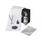 Подарочный набор с пледом, свечой и диффузором, белый