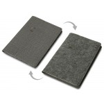 Двустороннее портфолио из рпет-фетра и искусственной кожи Felt, серый