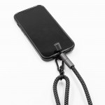 Шнурок-держатель для телефона с зарядным кабелем USB-C на USB-C/Lightning Lany Eco Charge, серый