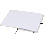 Блокнот в твердом переплете Tutico из органического хлопка, натуральный/черный