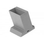 Беспроводная зарядка-подставка с подсветкой Glow box, серый (Р)