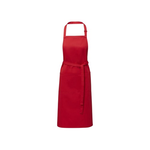 Фартук Andrea плотностью 240 г/м² с регулируемой завязкой на шее - Красный