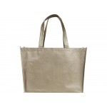 Ламинированная сумка-шоппер Alloy, nickel (желтовато-серый)