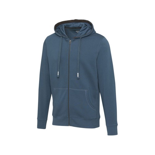 Толстовка Арора мужская с капюшоном, серо-синий
