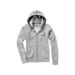 Толстовка Арора женская с капюшоном, серый меланж