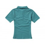 Calgary женская футболка-поло с коротким рукавом, аква