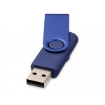 Флеш-карта Rotate Metallic USB 2.0 на 4 Gb, темно-синий