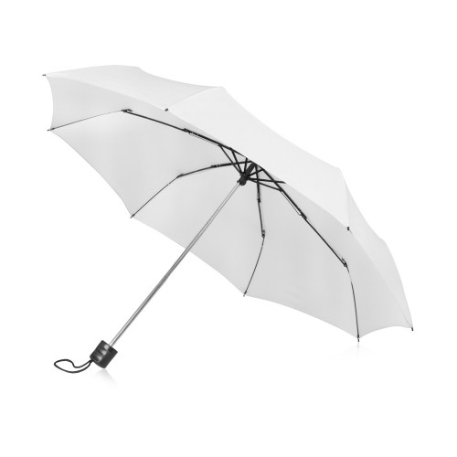 Зонт складной Columbus, механический, 3 сложения, с чехлом, белый (P)
