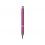 Шариковая ручка Moneta из переработанного алюминия (черные чернила) - Фуксия