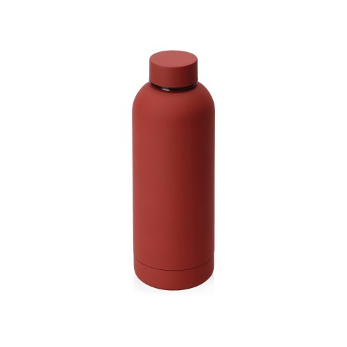 Вакуумная термобутылка Cask Waterline, soft touch, 500 мл, тубус, красный