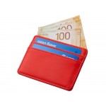 Картхолдер для двух карт и наличных денег с зажимом Crave, красный