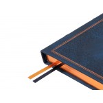 Ежедневник недатированный А5 Royal, синий с бронзовым срезом