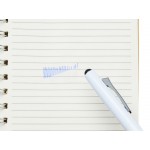 Пластиковая шариковая ручка пиши-стирай InkShift, белый корпус с черным