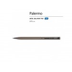 Ручка Palermo шариковая  автоматическая, серый металлический корпус  0,7 мм, синяя