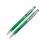 Набор Онтарио: ручка шариковая, карандаш механический, зеленый/серебристый