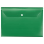 Папка-конверт А4 с кнопкой, зеленый (Р)