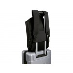 Рюкзак Luma для ноутбука с диагональю экрана 15 дюймов с защитой от кражи объемом 10 л из материала, переработанного по стандарту GRS - сплошной черный