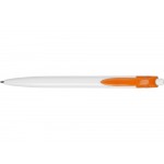 Ручка шариковая Какаду, белый/оранжевый