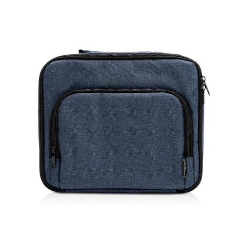 Сумка-холодильник из переработанного полиэстера Сотэк (SOTEK), меланжевый синий