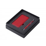 Подарочный набор c ручкой и повербанком 10000 mAh, красный