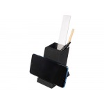 Беспроводная зарядка-подставка с подсветкой Glow box, черный (Р)